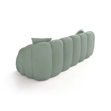 Octavio 3-personers Sofa Bobleformet i Stof - Turkis - Møbler - Sofaer - 3 personers sofa