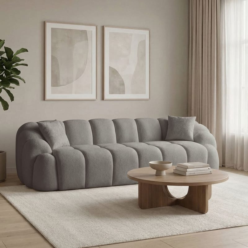 Octavio 4-personers sofa 268x70x80 cm - Grå - Møbler - Sofaer - 4 personers sofa
