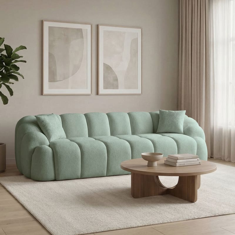 Octavio 4-personers sofa 268x70x80 cm - Turkis - Møbler - Sofaer - 4 personers sofa