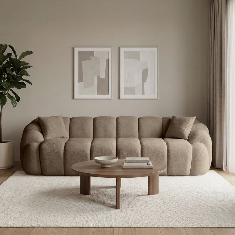 Octavio 4-personers sofa 268x70x80 cm - Brun - Møbler - Sofaer - 4 personers sofa