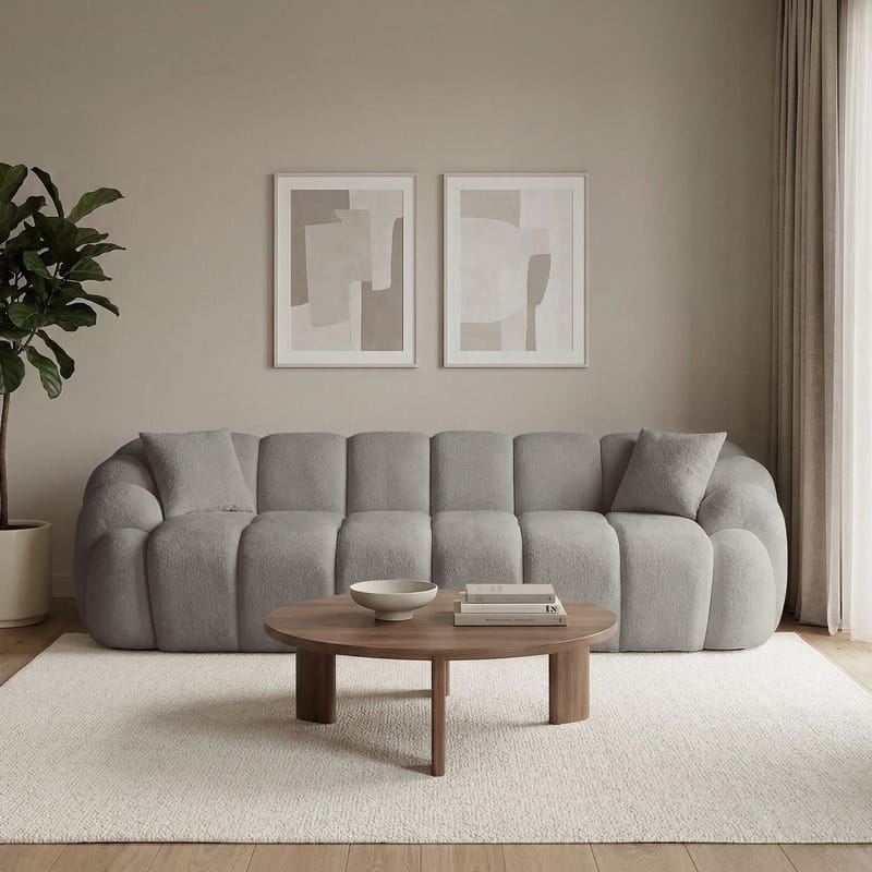 Octavio 4-personers sofa 268x70x80 cm - Grå - Møbler - Sofaer - 4 personers sofa