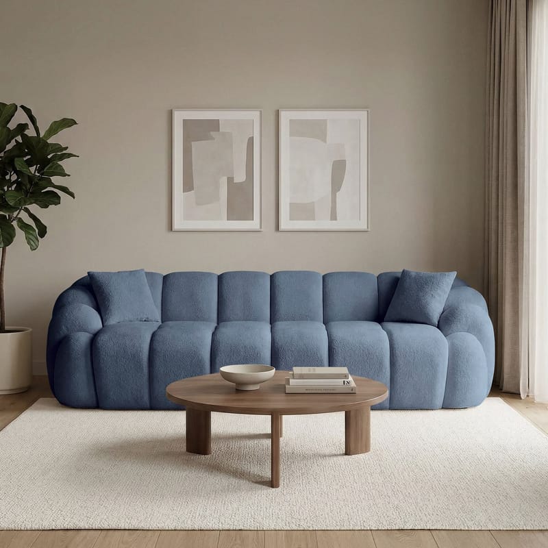 Octavio 4-personers sofa 268x70x80 cm - Marineblå - Møbler - Sofaer - 4 personers sofa