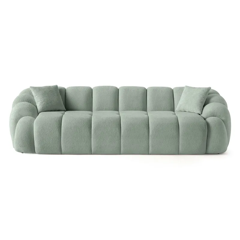 Octavio 4-personers sofa 268x70x80 cm, Turkis