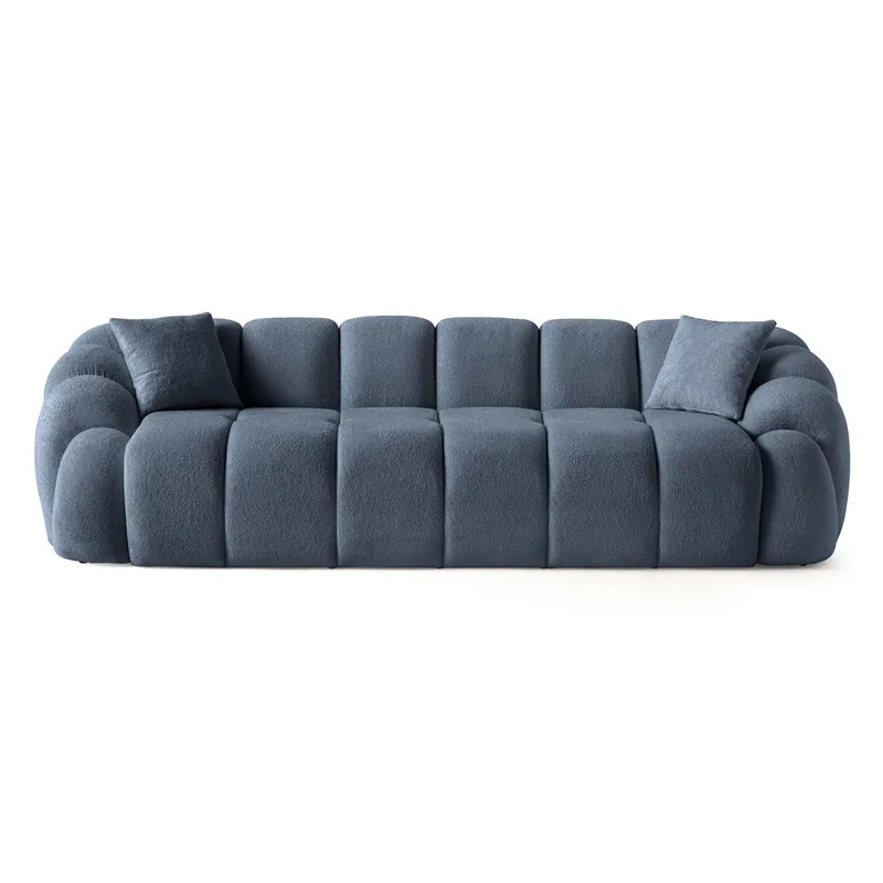 Octavio 4-personers sofa 268x70x80 cm, Marineblå