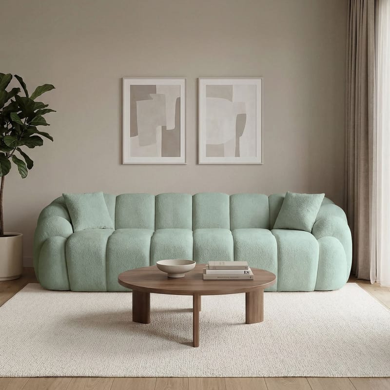 Octavio 4-personers sofa 268x70x80 cm - Turkis - Møbler - Sofaer - 4 personers sofa