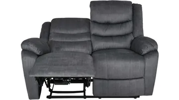 Olvani 2-personers reclinersofa i stof elektrisk - Grå - Møbler - Sofaer - Recliner sofaer - 2 personers biografsofa & reclinersofa
