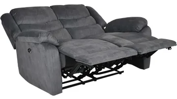 Olvani 2-personers reclinersofa i stof elektrisk - Grå - Møbler - Sofaer - Recliner sofaer - 2 personers biografsofa & reclinersofa