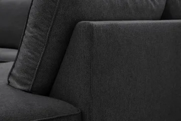 Optus 6-personers U-sofa med divan og chaiselong venstre - Sort - Møbler - Sofaer - U Sofa