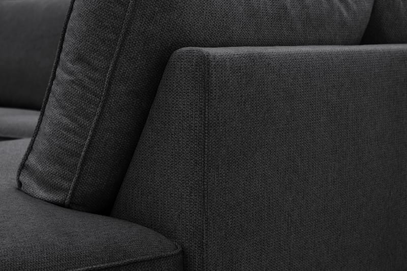 Optus 6-personers U-sofa med divan og chaiselong venstre - Sort - Møbler - Sofaer - U Sofa