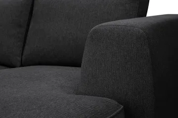 Optus 6-personers U-sofa med divan og chaiselong højre - Sort - Møbler - Sofaer - U Sofa