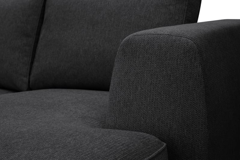 Optus 6-personers U-sofa med divan og chaiselong højre - Sort - Møbler - Sofaer - U Sofa