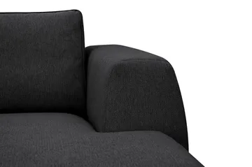 Optus 6-personers U-sofa med divan og chaiselong højre - Sort - Møbler - Sofaer - U Sofa