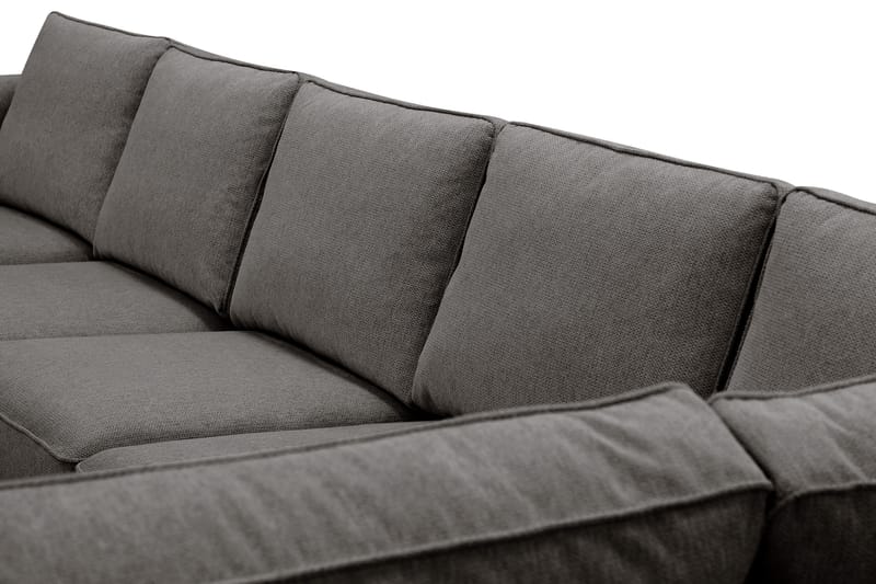 Optus 6-personers U-sofa med divan og chaiselong venstre - Mørkegrå - Møbler - Sofaer - U Sofa