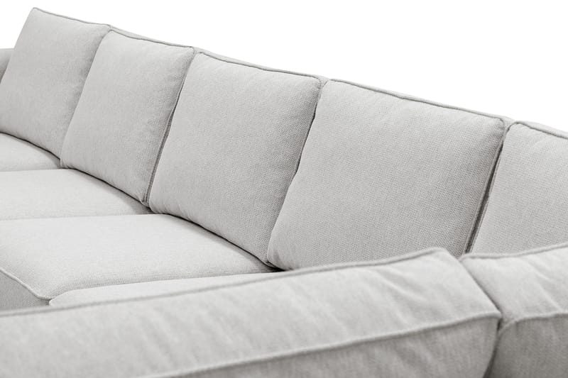 Optus 6-personers U-sofa med divan og chaiselong venstre - Lysegrå - Møbler - Sofaer - U Sofa