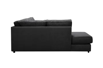 Optus 6-personers U-sofa med divan og chaiselong højre - Sort - Møbler - Sofaer - U Sofa
