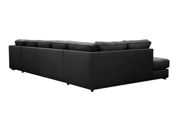 Optus 6-personers U-sofa med divan og chaiselong højre - Sort - Møbler - Sofaer - U Sofa