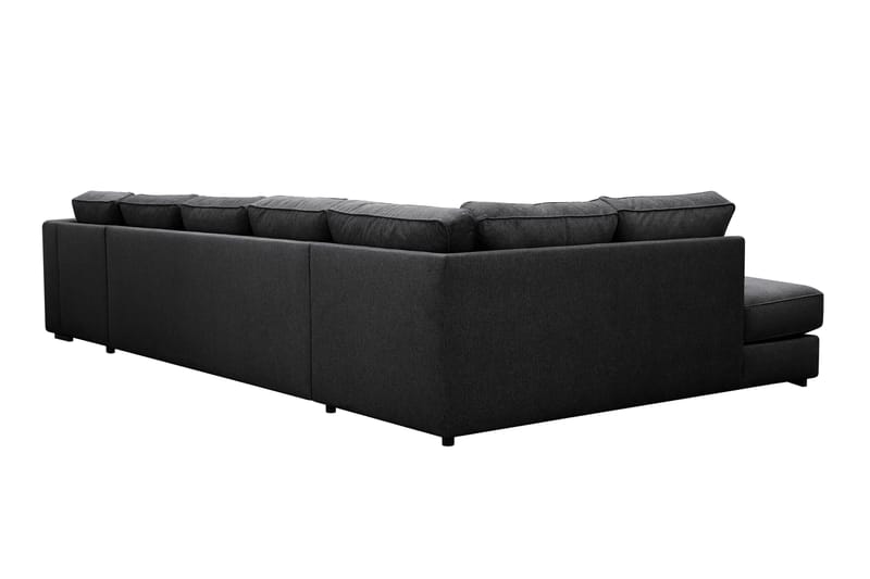 Optus 6-personers U-sofa med divan og chaiselong højre - Sort - Møbler - Sofaer - U Sofa