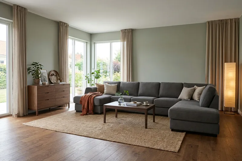 Optus 6-personers U-sofa med divan og chaiselong venstre - Mørkegrå - Møbler - Sofaer - U Sofa