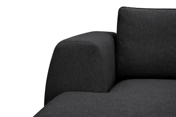 Optus 6-personers U-sofa med divan og chaiselong venstre - Sort - Møbler - Sofaer - U Sofa
