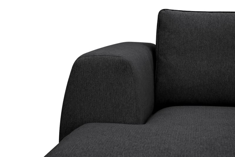 Optus 6-personers U-sofa med divan og chaiselong venstre - Sort - Møbler - Sofaer - U Sofa