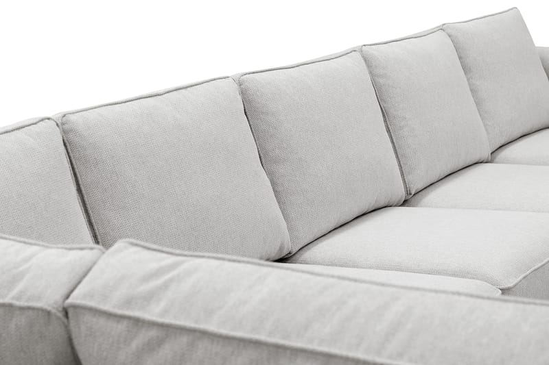 Optus 6-personers U-sofa med divan og chaiselong højre - Lysegrå - Møbler - Sofaer - U Sofa