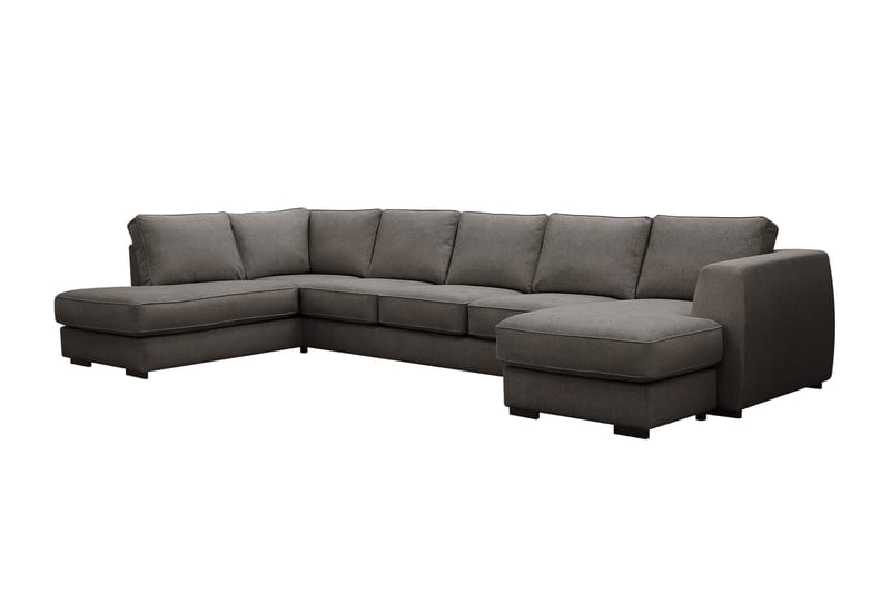 Optus 6-personers U-sofa med divan og chaiselong højre - Mørkegrå - Møbler - Sofaer - U Sofa