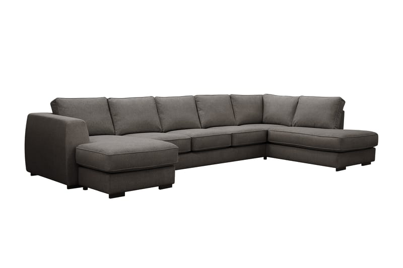 Optus 6-personers U-sofa med divan og chaiselong venstre - Mørkegrå - Møbler - Sofaer - U Sofa