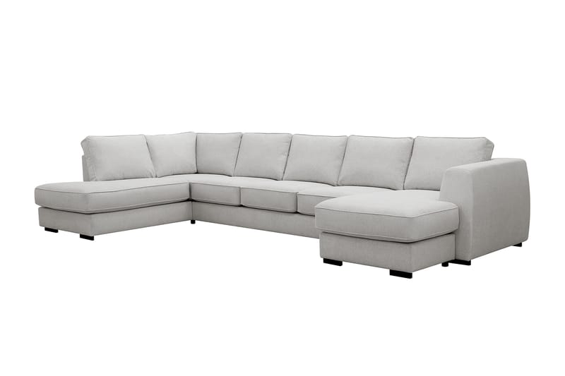Optus 6-personers U-sofa med divan og chaiselong højre - Lysegrå - Møbler - Sofaer - U Sofa