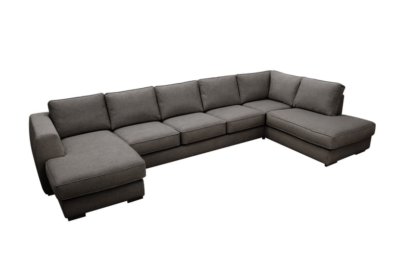 Optus 6-personers U-sofa med divan og chaiselong venstre - Mørkegrå - Møbler - Sofaer - U Sofa