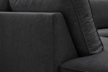 Optus 6-personers U-sofa med divan og chaiselong højre - Sort - Møbler - Sofaer - U Sofa