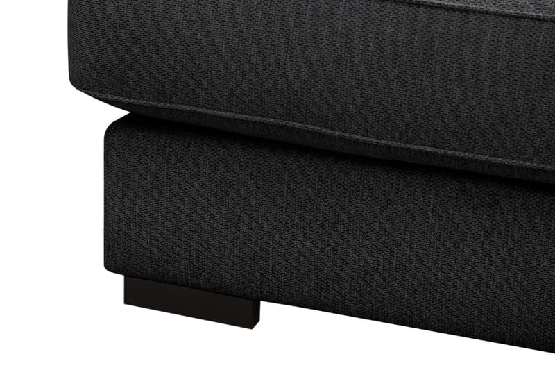 Optus 6-personers U-sofa med divan og chaiselong venstre - Sort - Møbler - Sofaer - U Sofa