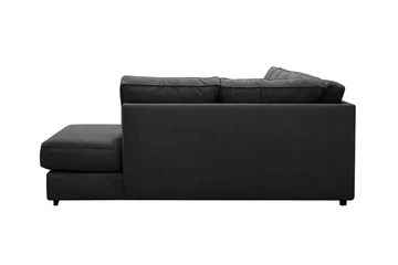 Optus 6-personers U-sofa med divan og chaiselong venstre - Sort - Møbler - Sofaer - U Sofa