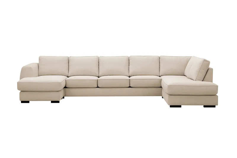 Optus 6-personers U-sofa med divan og chaiselong venstre - Beige - Møbler - Sofaer - U Sofa
