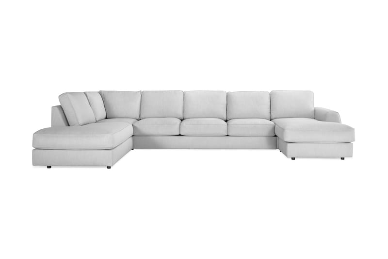Optus Lyx U-sofa med Chaiselong Large Højre - Hørgrå - U Sofa