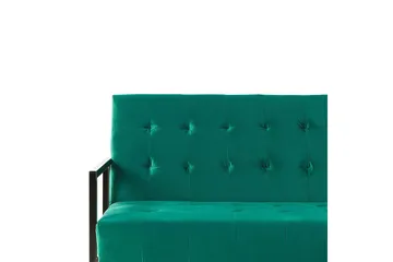 Ordsbo Sofa 3-personers - Guld/Grøn - Møbler - Sofaer - Velour sofaer