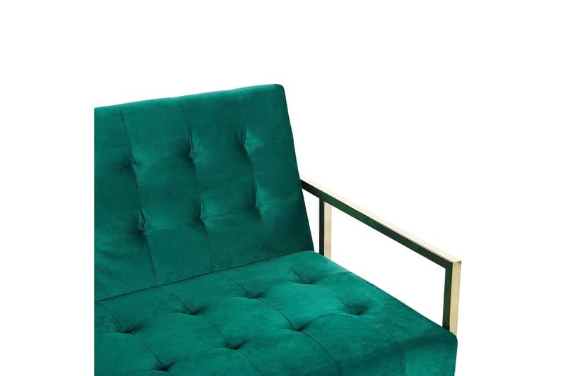 Ordsbo Sofa 3-personers - Guld/Grøn - Møbler - Sofaer - Velour sofaer