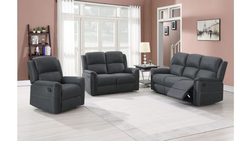 Orvella reclinersofa 3-personers - Grå - Møbler - Sofaer - Recliner sofaer