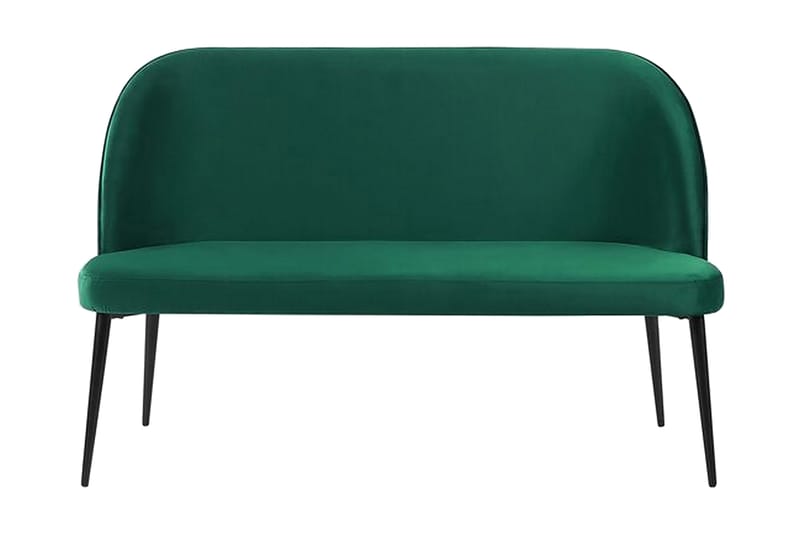 Osbyn 2-Pers. Sofa - Velour/Mørkegrøn - 2 personers sofa