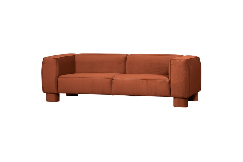 Paveen Sofa 3-personers - Orange - 3 personers sofa