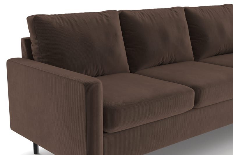 Peppe 3-personers Manchester Sofa - Brun - Møbler - Sofaer - 3 personers sofa