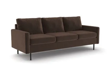 Peppe 3-personers Manchester Sofa - Brun - Møbler - Sofaer - 3 personers sofa