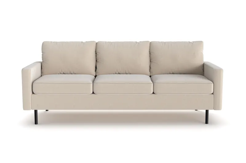 Peppe 3-personers Manchester Sofa - Greige - Møbler - Sofaer - 3 personers sofa