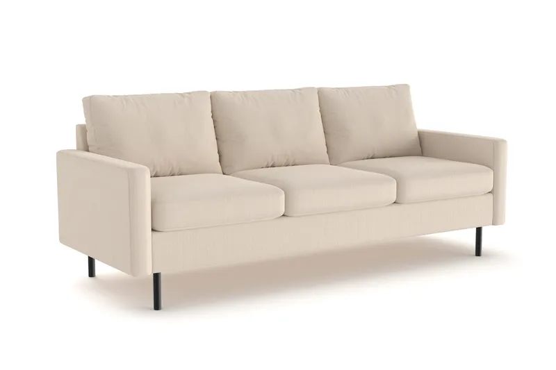 Peppe 3-personers Manchester Sofa - Greige - Møbler - Sofaer - 3 personers sofa