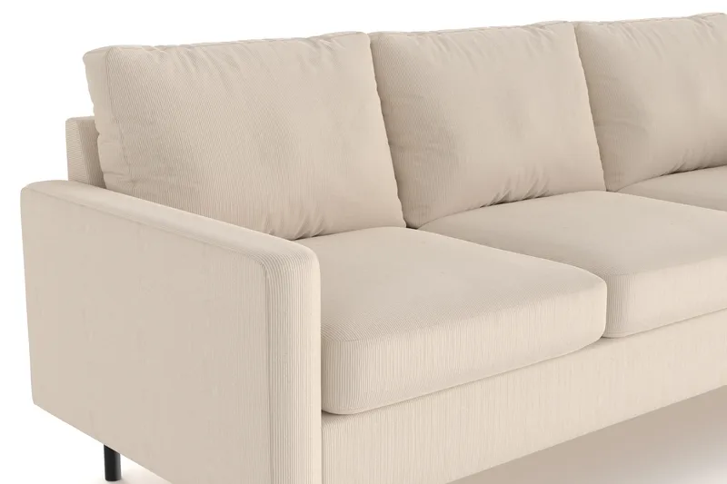 Peppe 3-personers Manchester Sofa - Greige - Møbler - Sofaer - 3 personers sofa