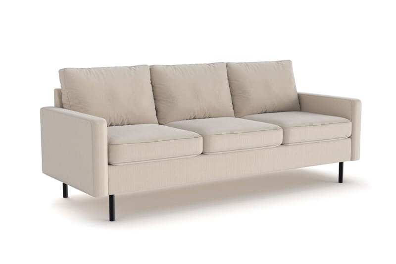 Peppe 3-personers Manchester Sofa - Greige - Møbler - Sofaer - 3 personers sofa