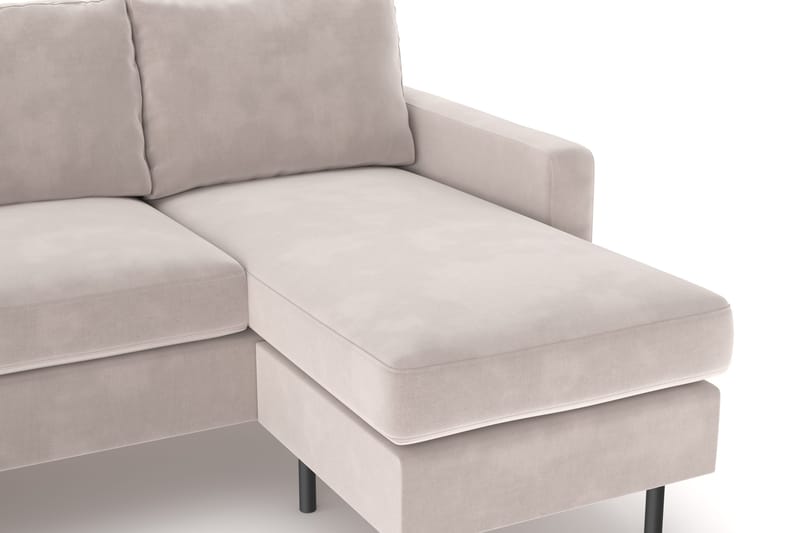 Peppe 4-personers Venstrevendt U-formet Sofa med Divan og Chaiselong i Manchester - Beige - Møbler - Sofaer - U Sofa