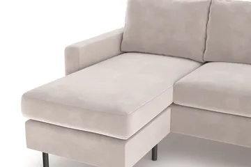 Peppe 4-personers Højrevendt U-formet Sofa med Divan og Chaiselong i Manchester - Beige - Møbler - Sofaer - U Sofa