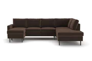 Peppe 4-personers Højrevendt U-formet Sofa med Divan og Chaiselong i Manchester