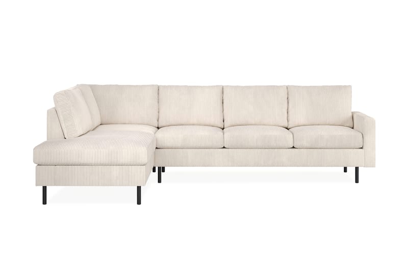 Peppe 4-personers Venstrevendt L-formet Chaiselongsofa i Manchester, Beige