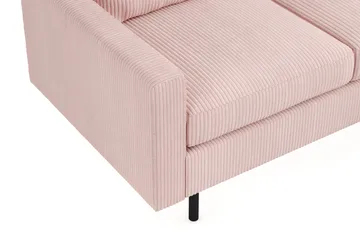 Peppe Sofagruppe 3-personers Sofa + Lænestol + Fodskammel i Manchester - Rosa - Møbler - Sofaer - Sofagrupper